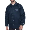 Tennessee titans retro logo coaches navy jacket