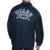 Tennessee titans retro logo coaches satin navy jacket