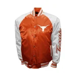Texas Longhorns The Game Orange/Silver Satin Jacket