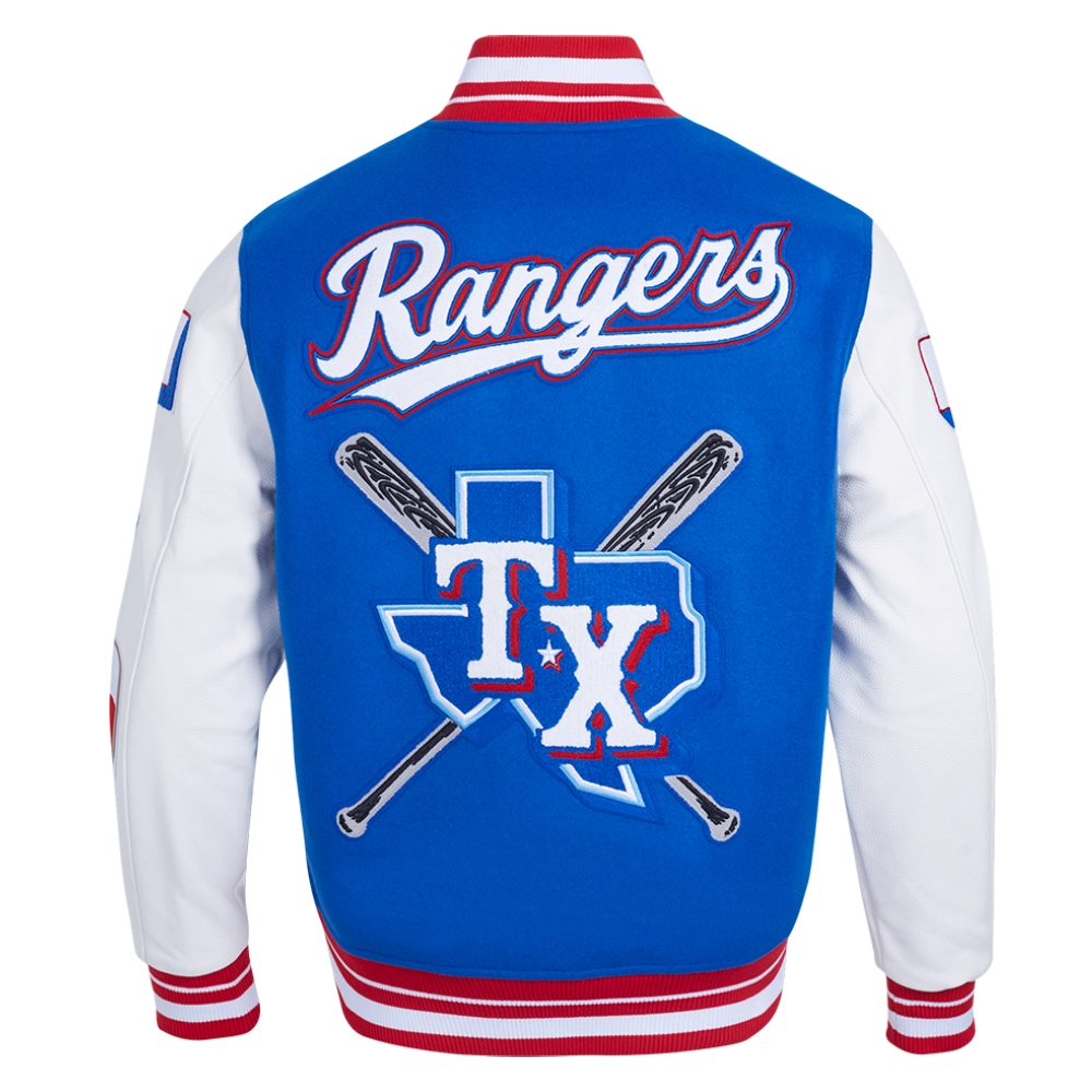 Texas rangers mashup wool leather varsity jacket bluewhite 7 1