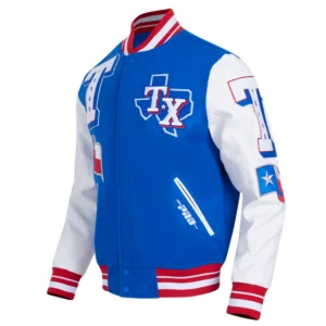 Texas rangers mashup wool leather varsity jacket bluewhite 8 1