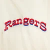 Texas rangers retro classic full snap satin varsity jacket cream 5