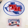 Texas rangers retro classic womens full snap satin varsity jacket cream 7