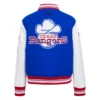Texas rangers retro classic womens wool leather satin varsity jacket blue white 4