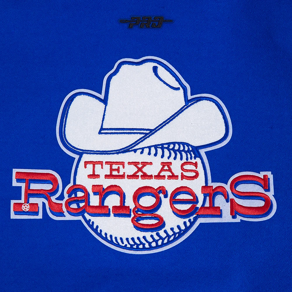 Texas rangers retro classic womens wool leather satin varsity jacket blue white 6