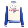 Texas rangers retro classic womens wool leather satin varsity jacket white blue 4