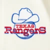 Texas rangers retro classic wool leather varsity jacket white blue 2