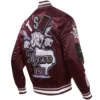 Texas southern tigers homecoming satin maroon jacket