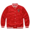 Texas tech full snap vintage varsity jacket red 1
