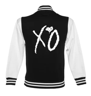 The weeknd xo black white varsity jacket 2