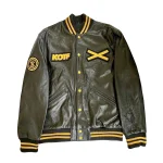 The Weeknd Xo Jackets Black/Yellow Leather Jacket