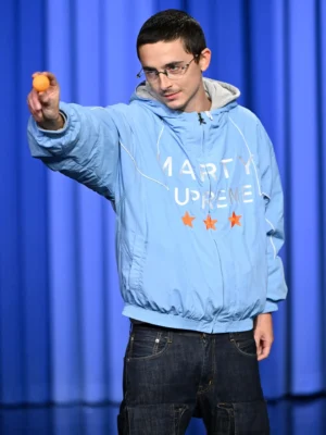 Timothee chalamet marty supreme jacket
