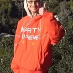 Timothee Chalamet Marty Supreme Orange Jacket