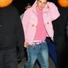 Timothee chalamet marty supreme pink jacket
