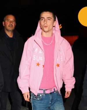 Timothee chalamet pink jacket
