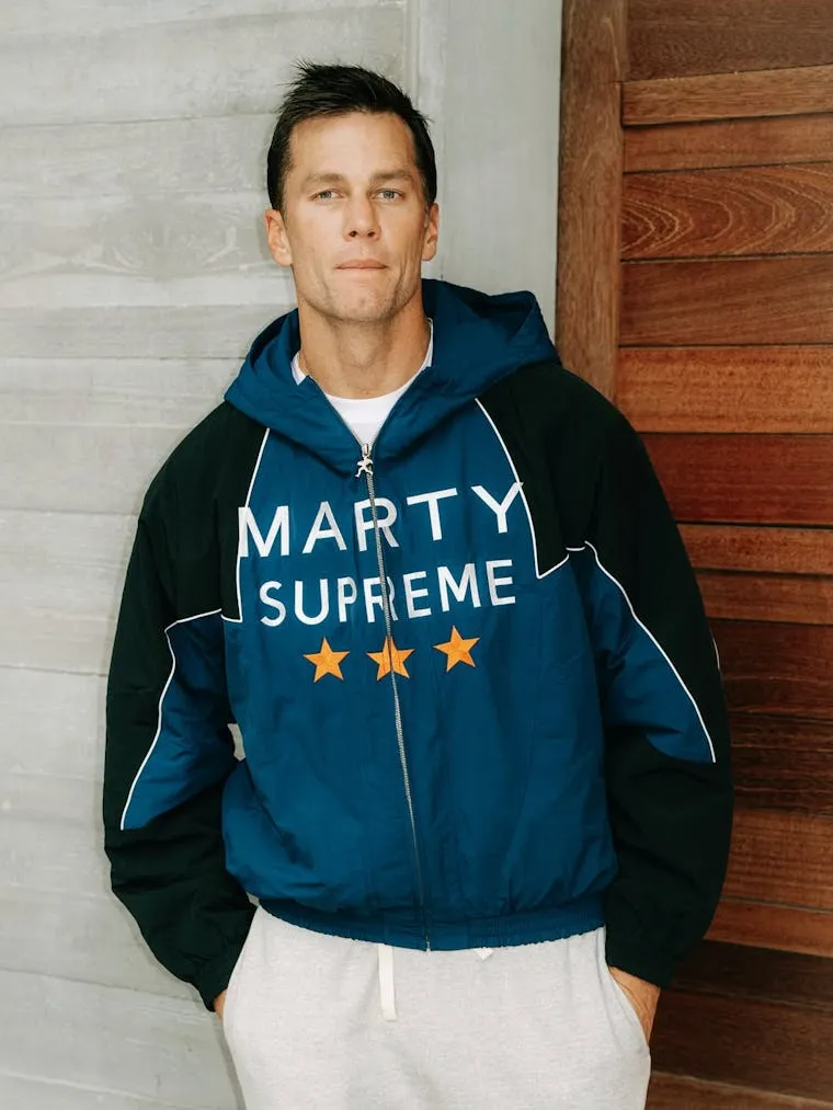 Tom brady marty supreme jacket