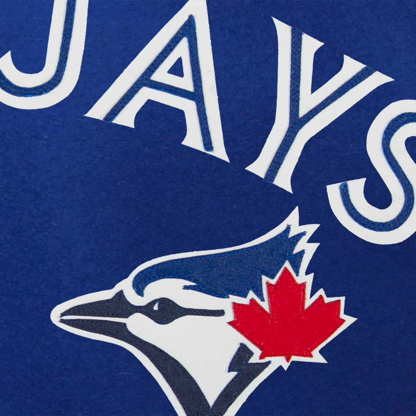 Toronto blue jays handcrafted logo wool jacket blue 3