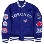 Toronto Blue Jays Campus Royal Satin Jacket