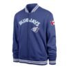 Toronto blue jays pack pro camden track full zip varsity jacket blue 1