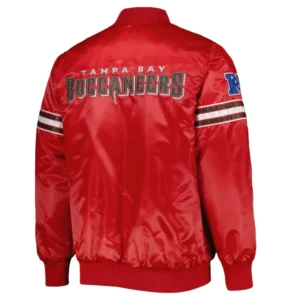 Toronto blue jays pick roll full snap satin varsity jacket red 1