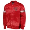 Toronto blue jays pick roll full snap satin varsity jacket red 2