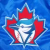 Toronto blue jays retro classic full snap satin varsity jacket blue 5