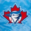 Toronto blue jays retro classic womens full snap satin varsity jacket blue 7
