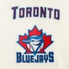 Toronto blue jays retro classic wool leather varsity jacket white blue 8