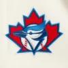 Toronto blue jays retro classic wool leather varsity jacket white blue 9