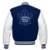Toronto maple leafs letterman wool leather varsity jacket 1 1