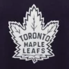 Toronto maple leafs two tone wool leather varsity jacket navy white 2 1
