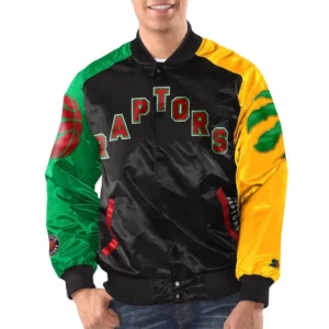Toronto raptors color block jacket