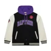 Toronto raptors courtside hooded varsity jacket