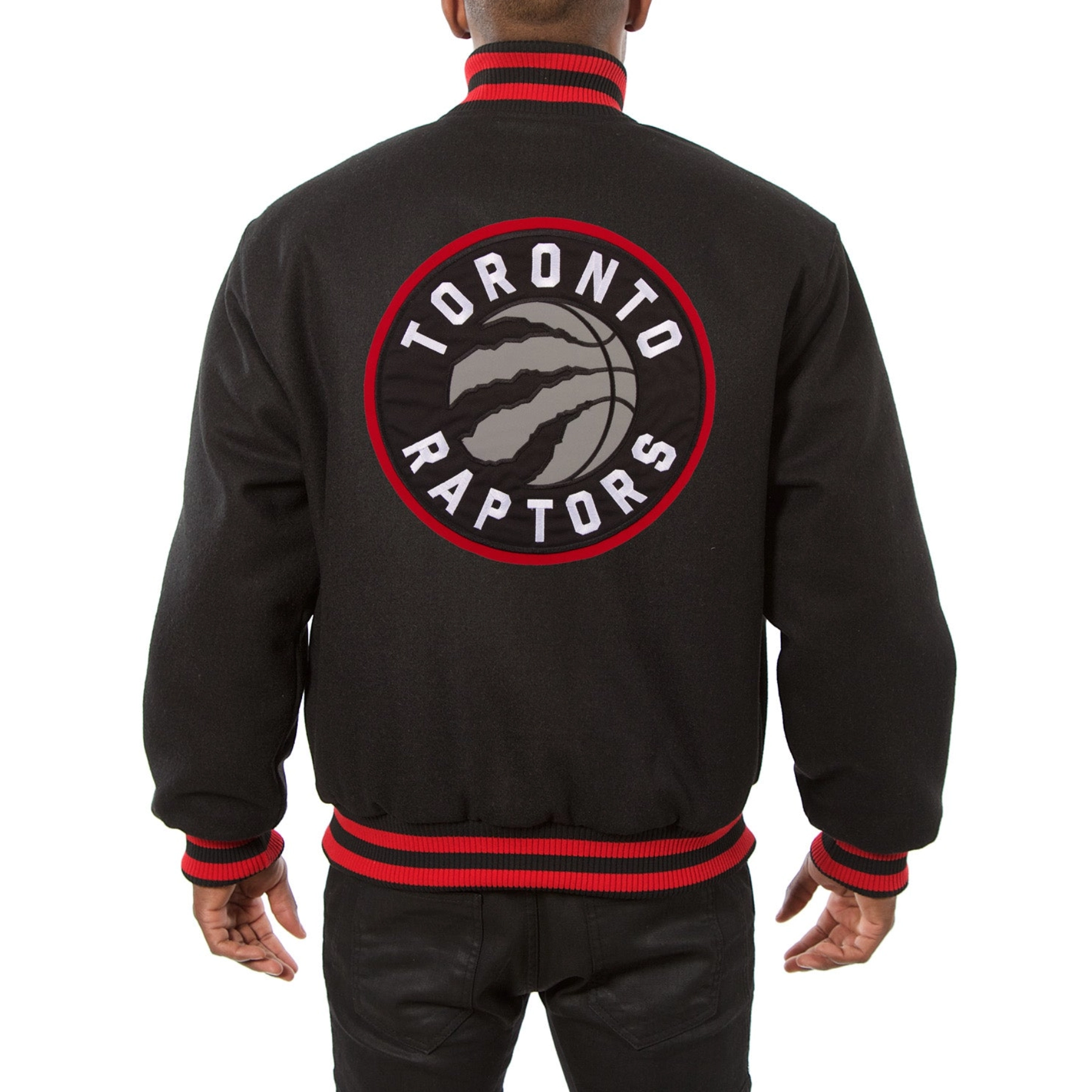 Toronto raptors handmade wool varsity jacket black 1 1