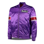 Toronto Raptors Hardwood Classic Purple Satin Jacket