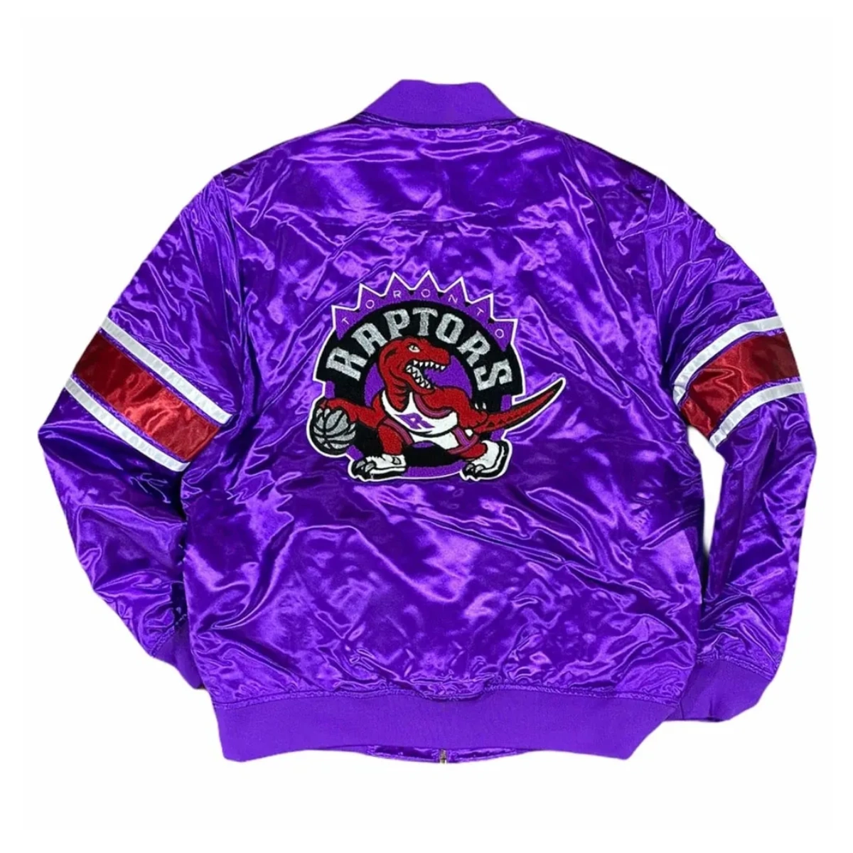 Toronto raptors hardwod classic purple satin jacket