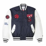 Toronto Raptors L-2B Blue Satin Jacket