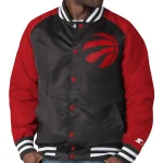 Toronto Raptors Lead Off Red/Black Satin Jacket