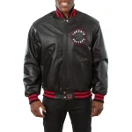 Toronto Raptors Full Leather Black Varsity Jacket