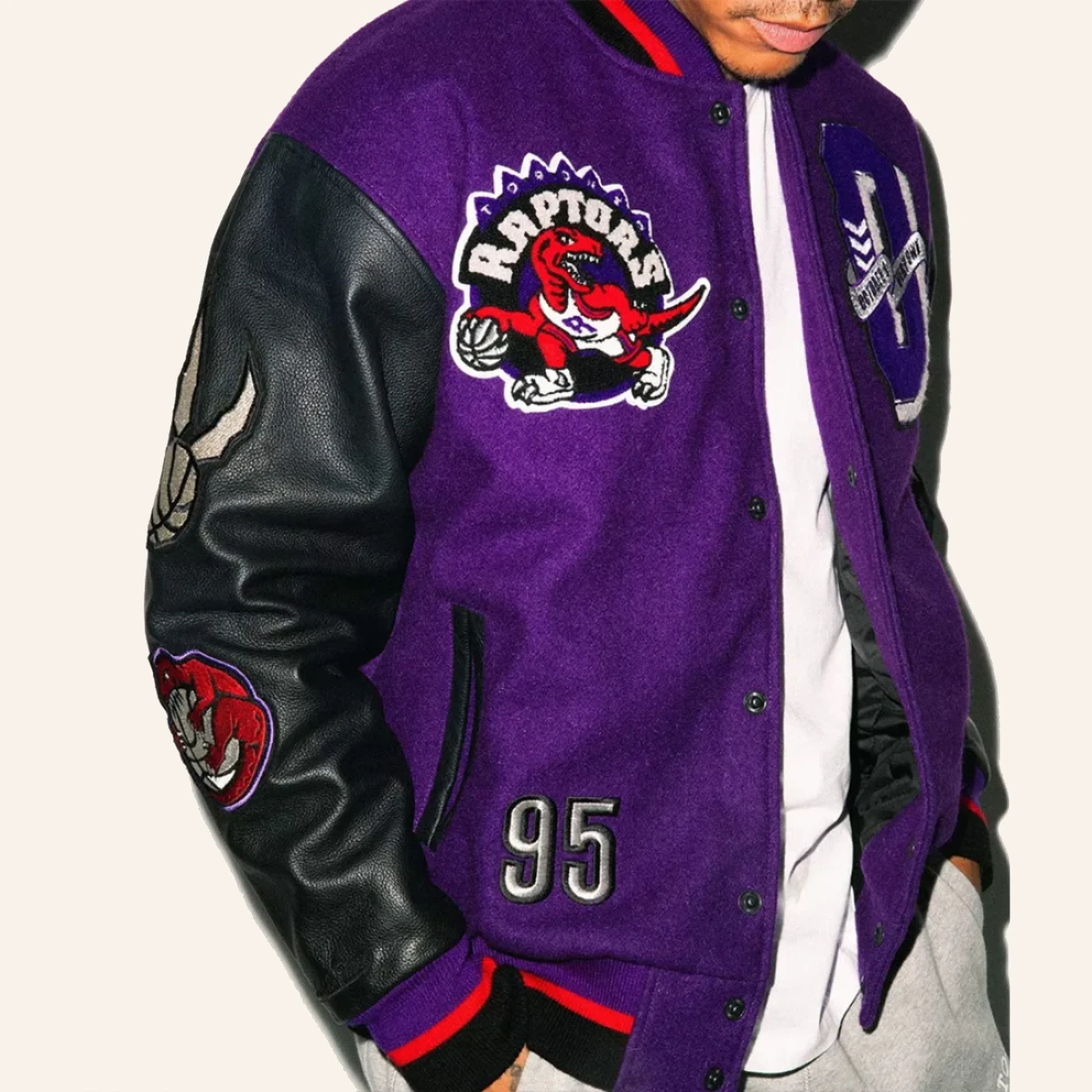 Toronto raptors ovo wool varsity jacket