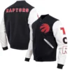Toronto raptors pro standard black classic black white wool varsity jacket 3