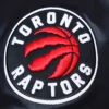 Toronto raptors pro standard black roses full snap satin varsity jacket 4