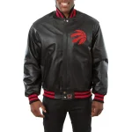 Toronto Raptors Full Leather Black Varsity Jacket