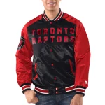 Toronto Raptors Renegade Black/Red Satin Jacket
