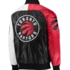 Toronto raptors starter purpleredwhite tricolor remix raglan varsity jacket 2