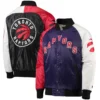 Toronto raptors starter purpleredwhite tricolor remix raglan varsity jacket 4