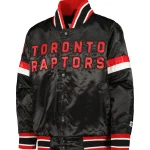 Toronto Raptors Youth Home Game Black Satin Jacket