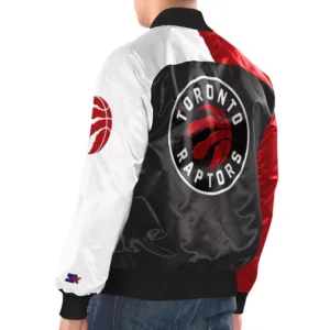 Toronto raptors tricolor remix vrasity jacket