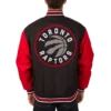 Toronto raptors two tone black red varsity jacket