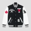 Toronto varsity blues full snap wool leather jacket